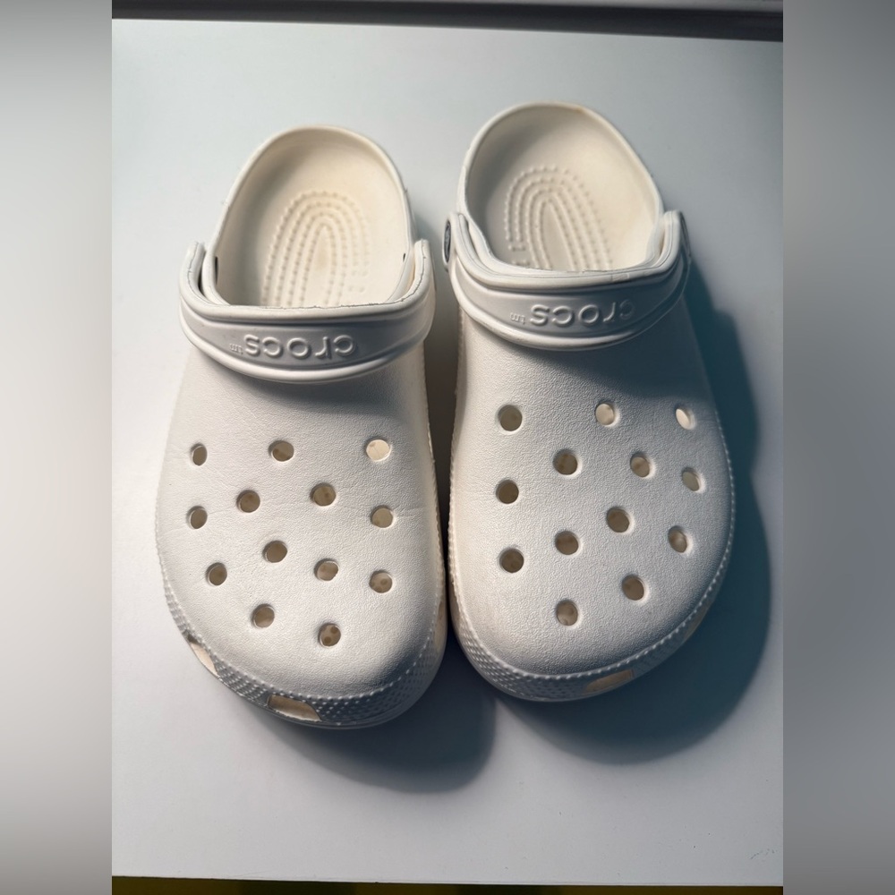 CROCS Kids Slip-On Slippers - Cream